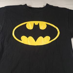 DC Batman Short Sleeve Graphic Crew Neck T Shirt Mens Size Large L Black